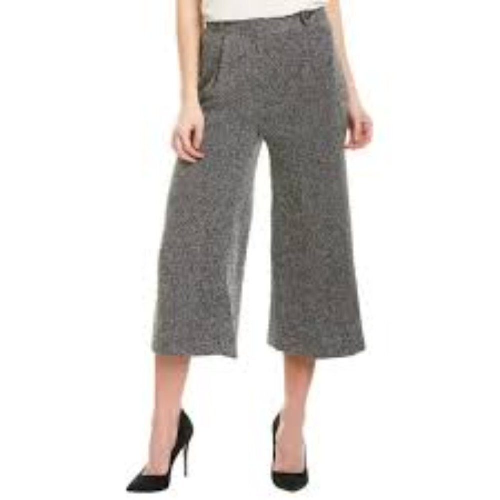Jones New York Women’s Black and Grey Spec Culottes Size 10 Brand New